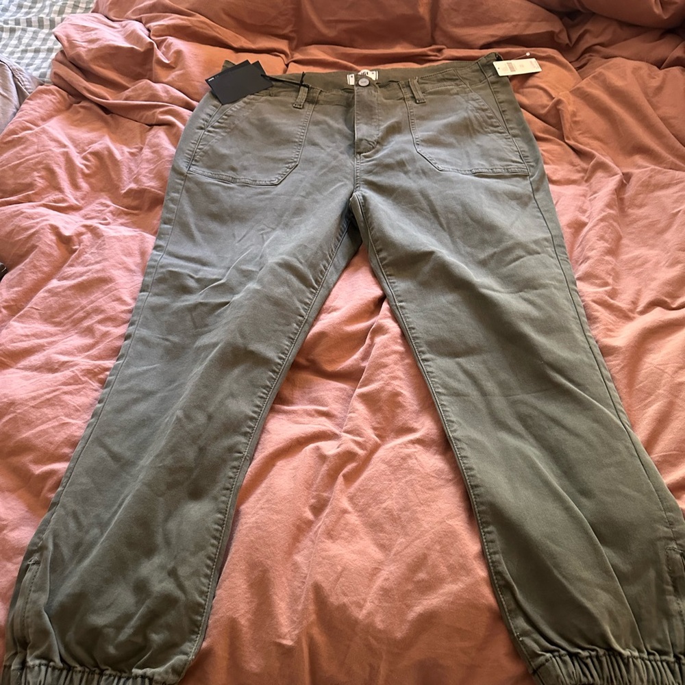PAIGE Women's Olive Jeans